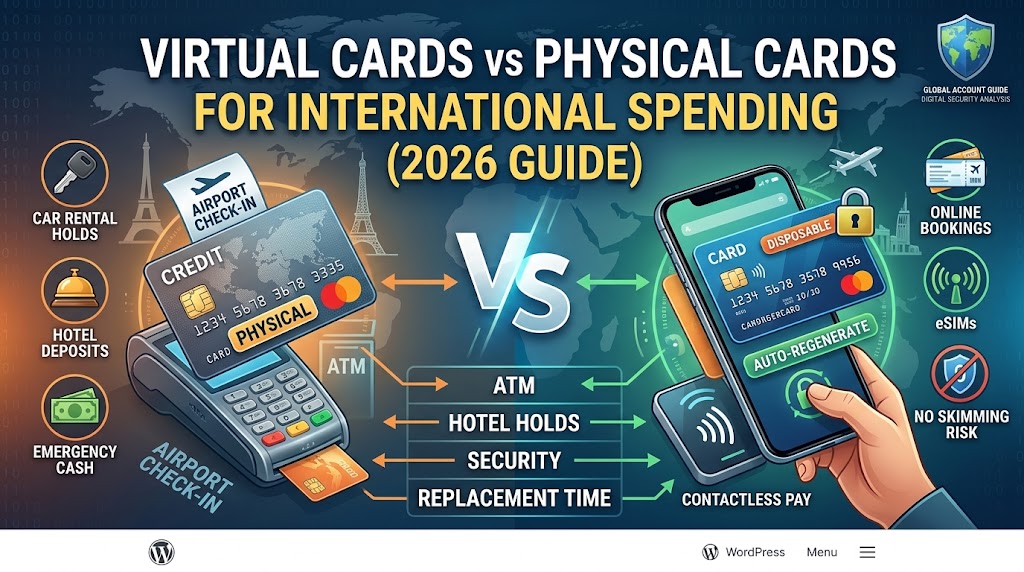virtual cards vs physical cards travel comparison