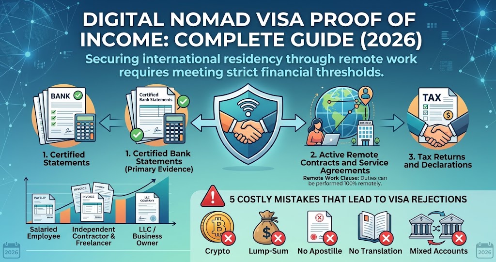 digital nomad visa proof of income documentation guide