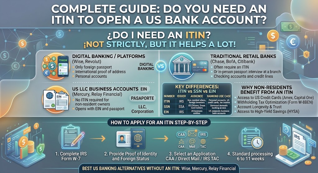 ITIN to open US bank account guide
